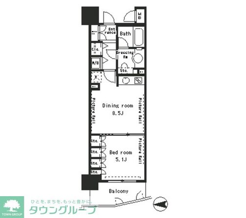 パークアクシス四谷ステージの物件間取画像
